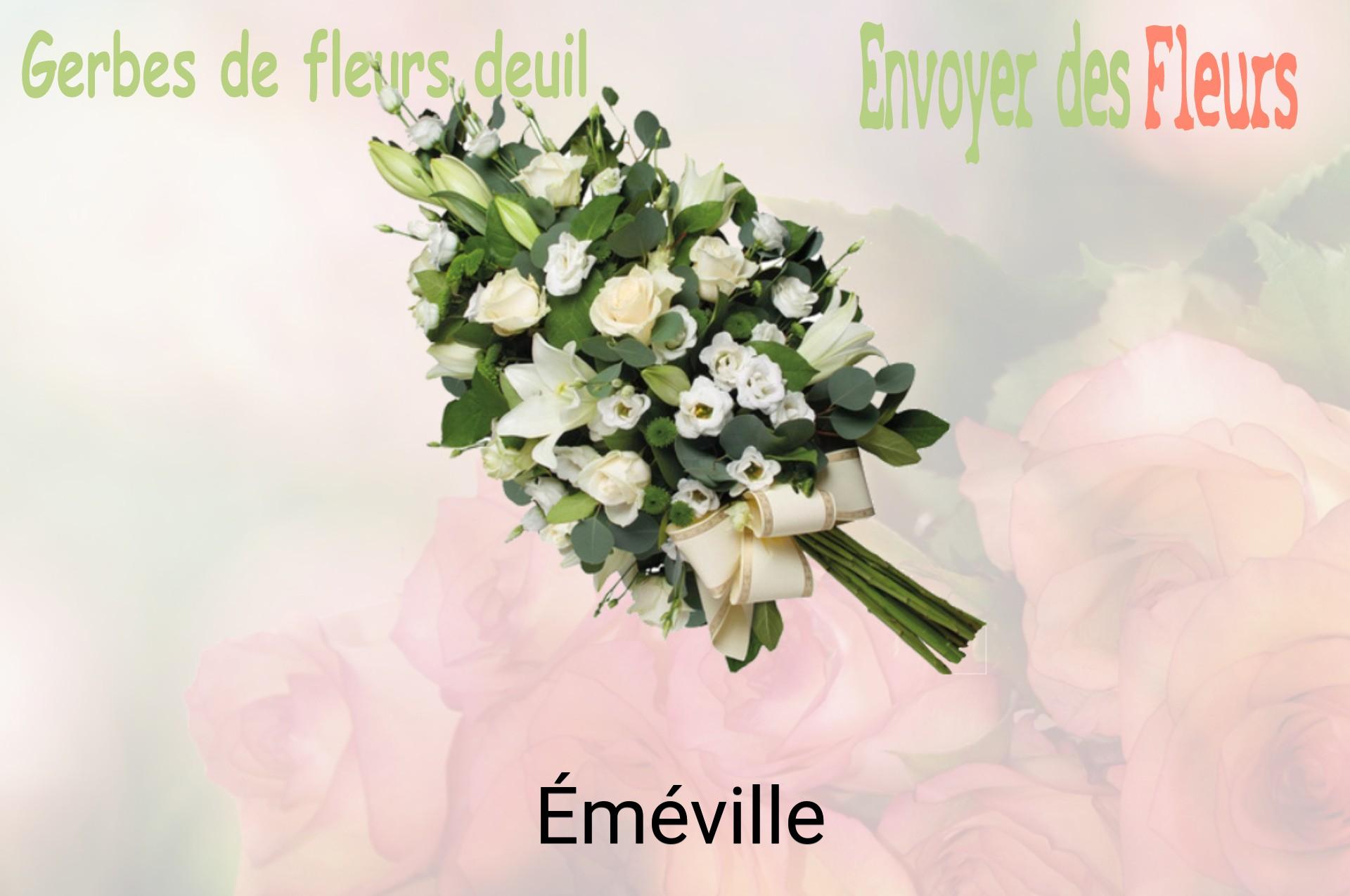 Gerbe de fleurs de deuil livrée à Éméville